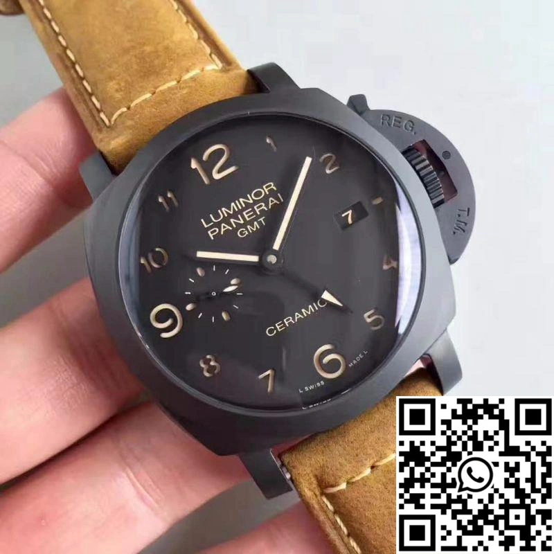 TimelessDesign Panerai Luminor GMT 1950 3 Days PAM441 VS Factory V2 Black Dial 2230