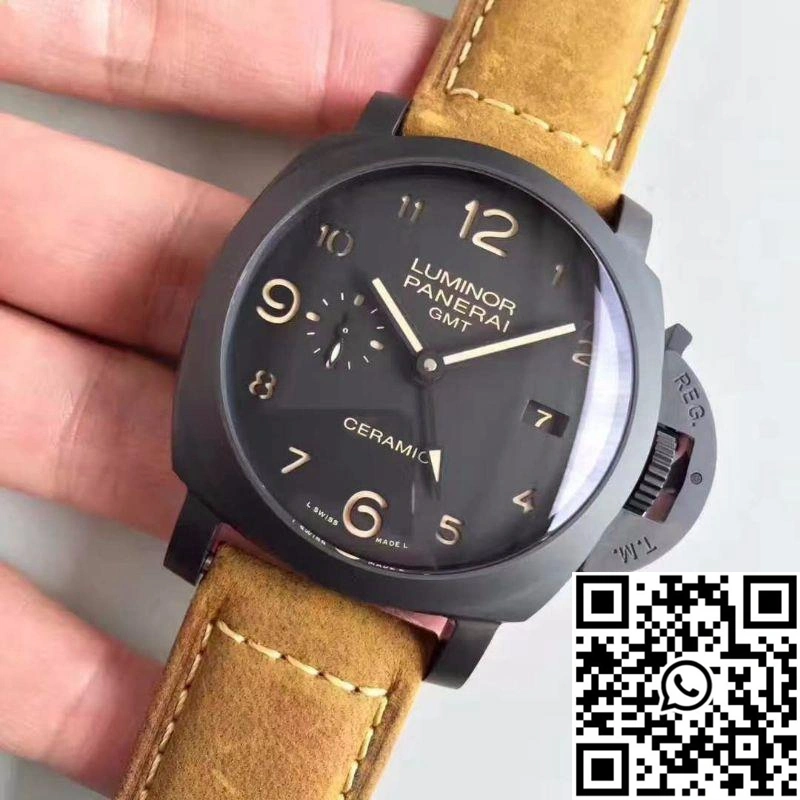 TimelessDesign Panerai Luminor GMT 1950 3 Days PAM441 VS Factory V2 Black Dial 2230