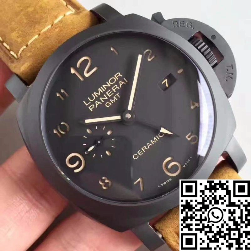 TimelessDesign Panerai Luminor GMT 1950 3 Days PAM441 VS Factory V2 Black Dial 2230