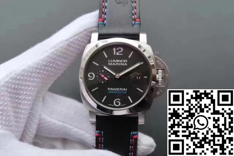 Panerai Luminor Marina 1950 PAM727 Americas Cup 2017 ZF Factory Black Leather Strap Black Dial Lightweight 2234