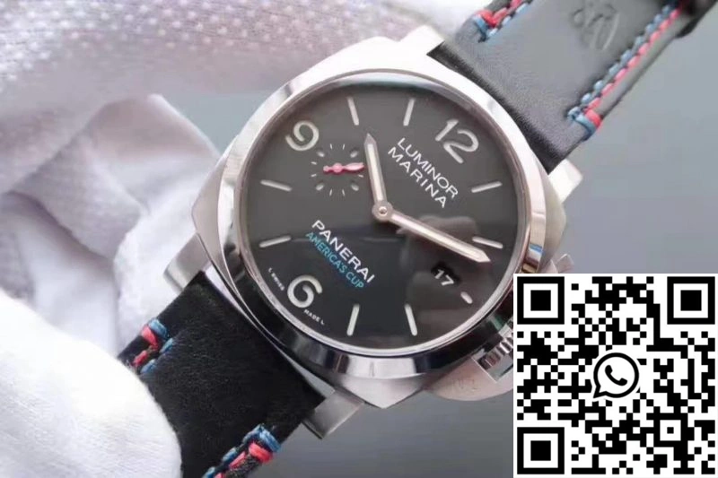 Panerai Luminor Marina 1950 PAM727 Americas Cup 2017 ZF Factory Black Leather Strap Black Dial Lightweight 2234
