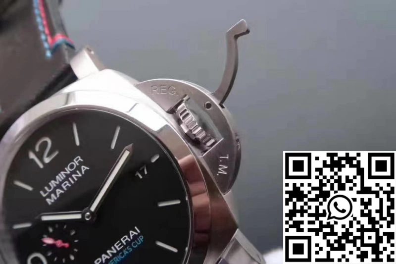 Panerai Luminor Marina 1950 PAM727 Americas Cup 2017 ZF Factory Black Leather Strap Black Dial Lightweight 2234