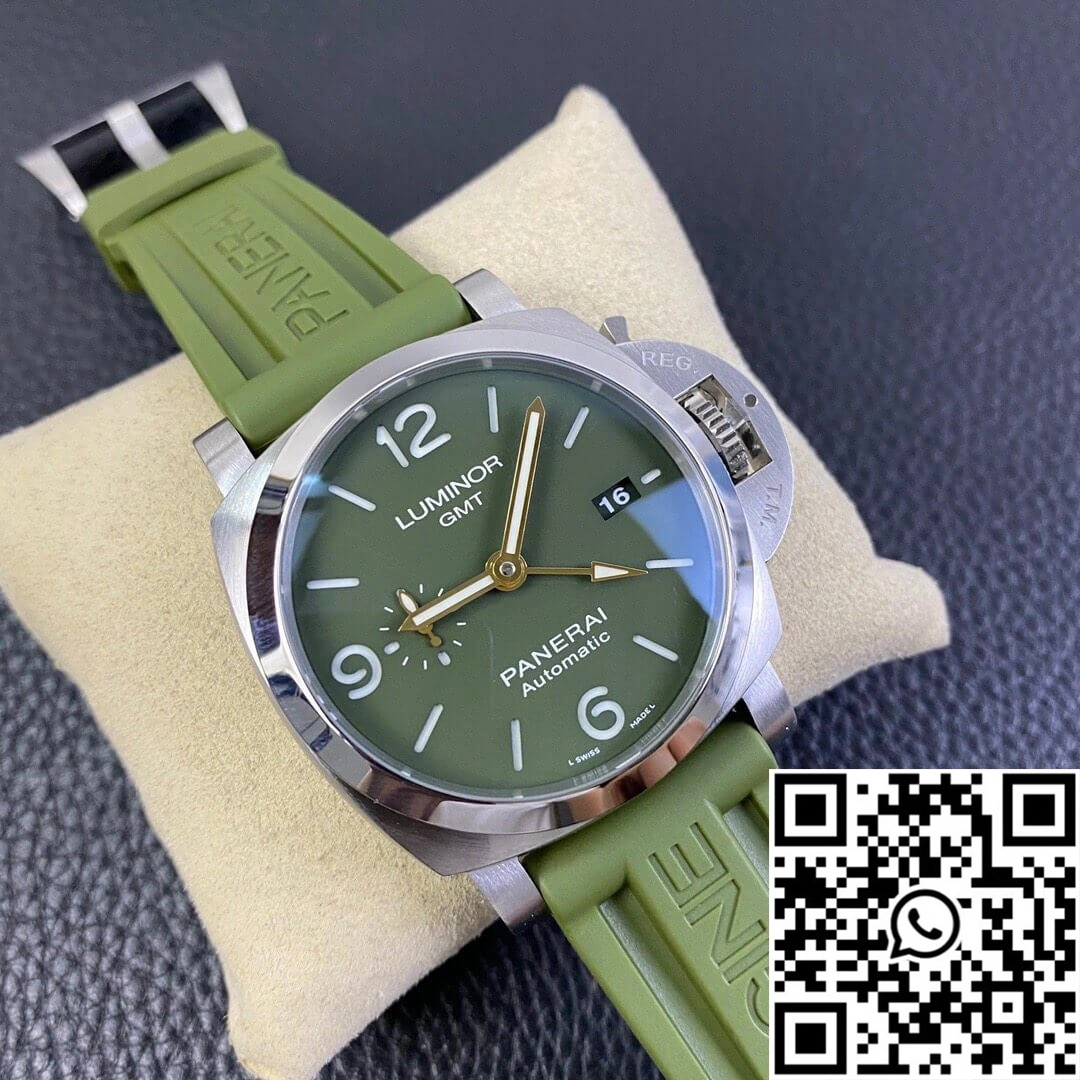 Classic Panerai Luminor PAM01056 VS Factory Green Rubber Strap 2205
