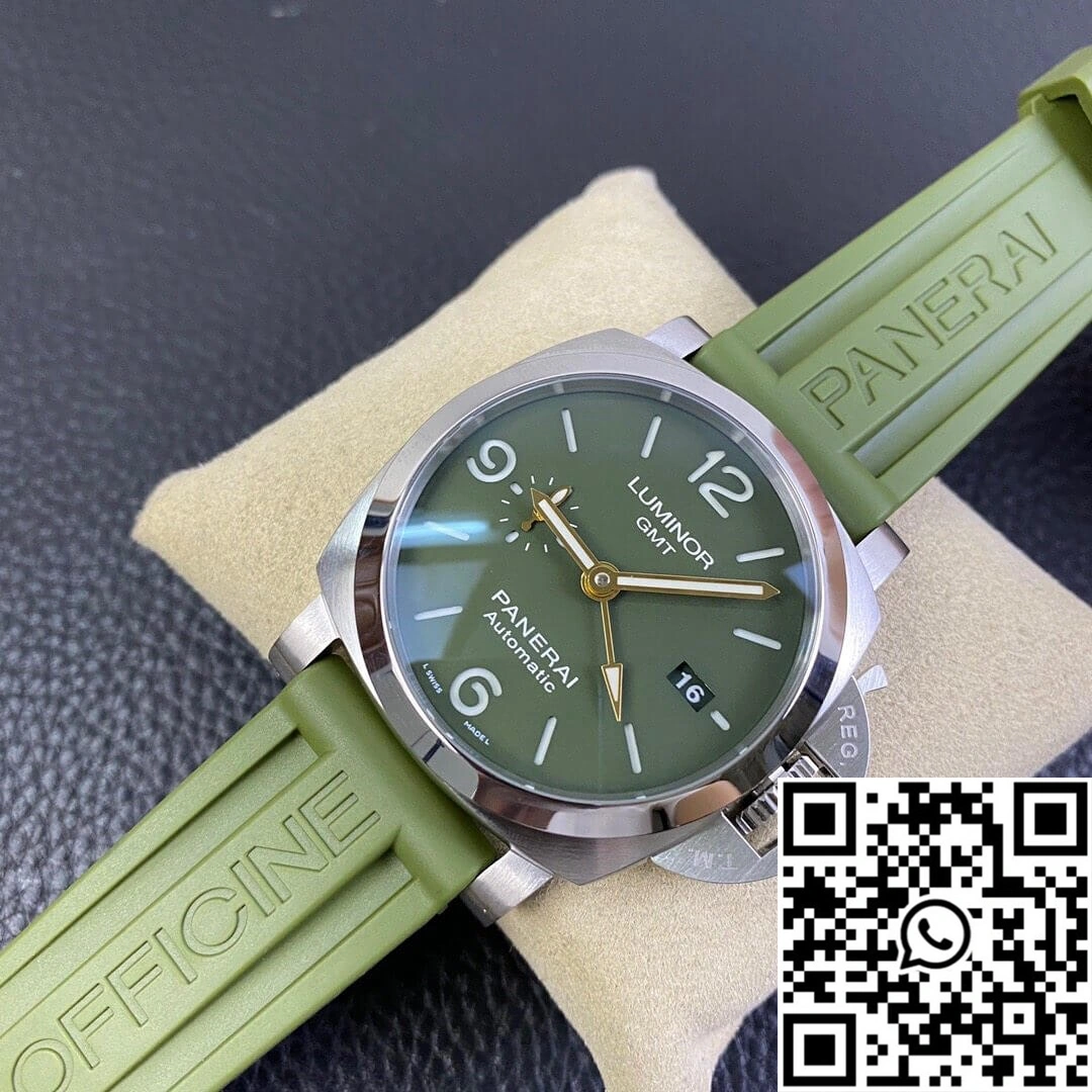 Classic Panerai Luminor PAM01056 VS Factory Green Rubber Strap 2205