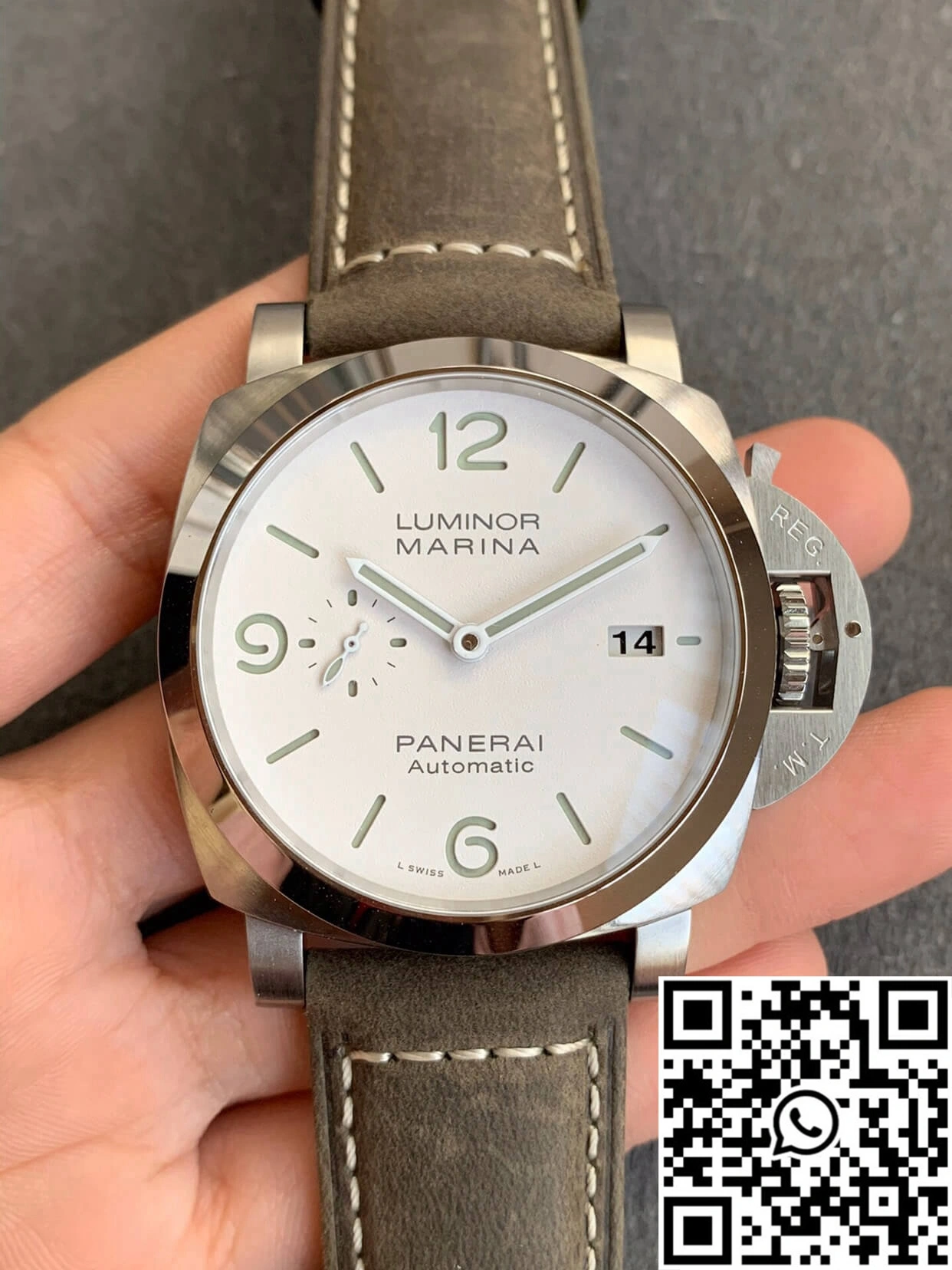 Panerai Luminor PAM01314 VS Factory White Dial FastDry 2214