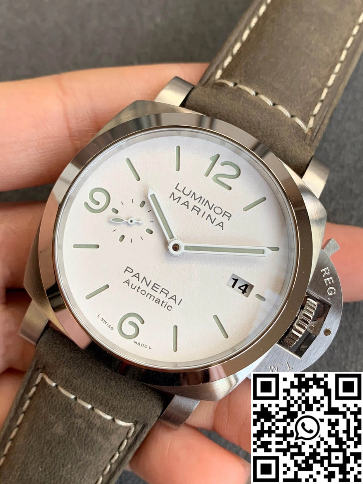 Panerai Luminor PAM01314 VS Factory White Dial FastDry 2214