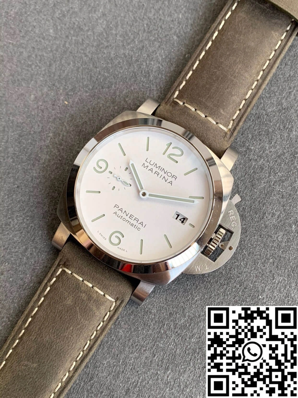 Panerai Luminor PAM01314 VS Factory White Dial FastDry 2214