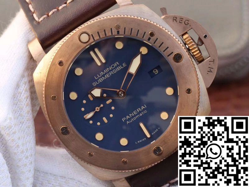 Panerai Luminor Submersible 1950 3 Days Automatic Bronzo PAM671 VS Factory V2 Blue Dial UrbanChic 2229