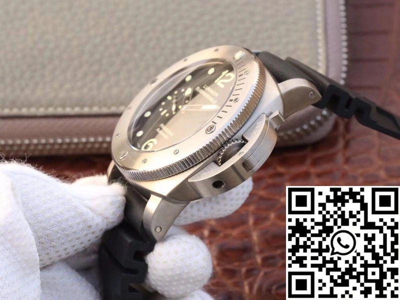 Vibrant Panerai Luminor Submersible 1950 Amagnetic 3 Days Titanium PAM389 VS Factory V2 Black Dial 2245