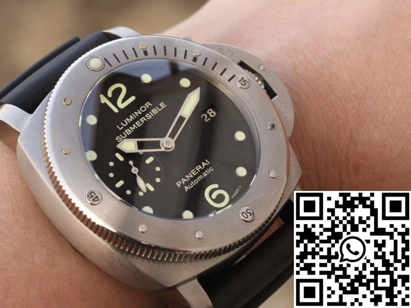 Vibrant Panerai Luminor Submersible 1950 Amagnetic 3 Days Titanium PAM389 VS Factory V2 Black Dial 2245