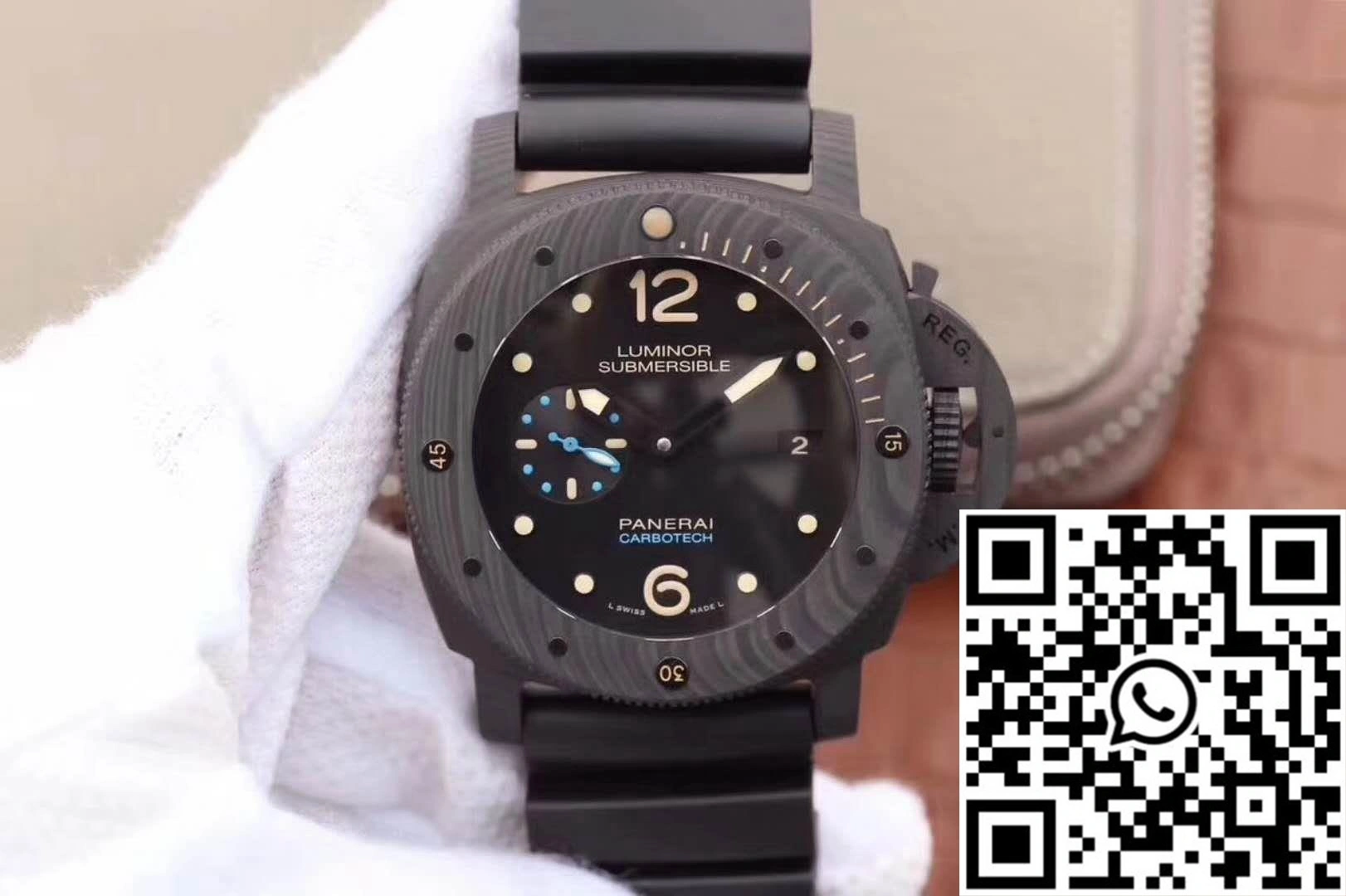 Panerai Luminor Submersible 1950 PAM616 VS Factory Black Dial MoistureWicking 2240