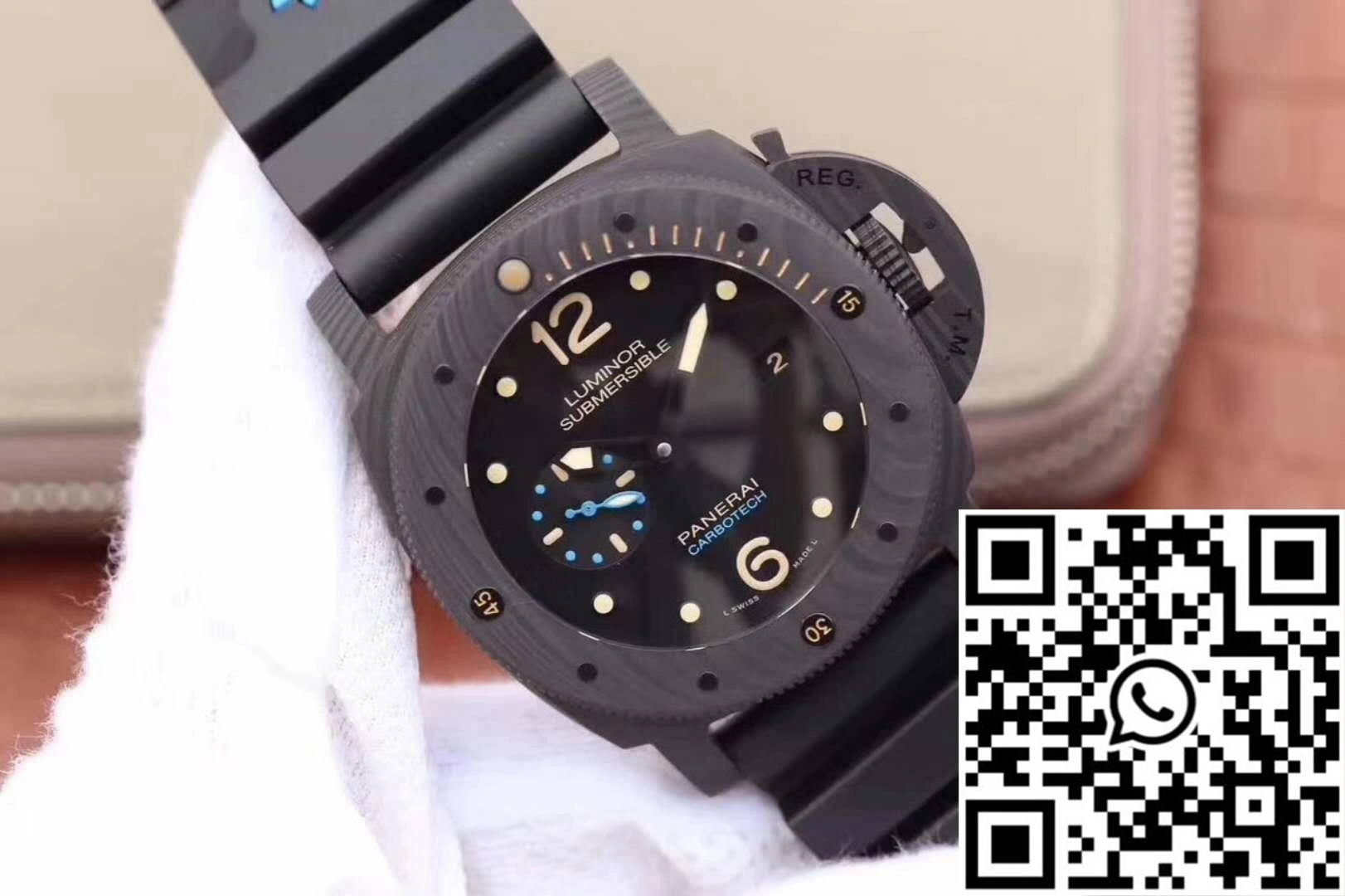 Panerai Luminor Submersible 1950 PAM616 VS Factory Black Dial MoistureWicking 2240
