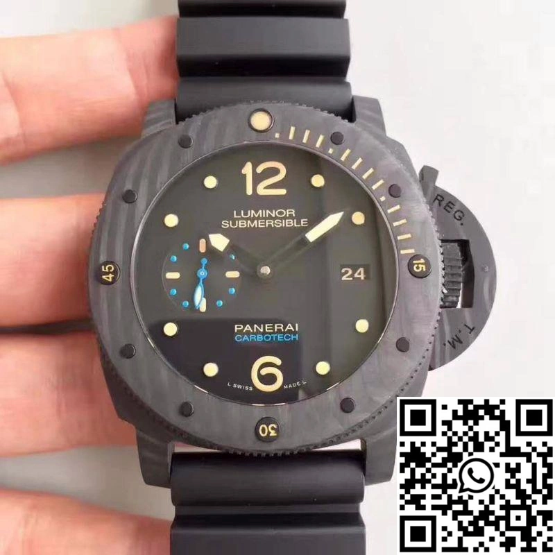 Lightweight Panerai Luminor Submersible 1950 PAM616 VS Factory V3 Black Dial 2235