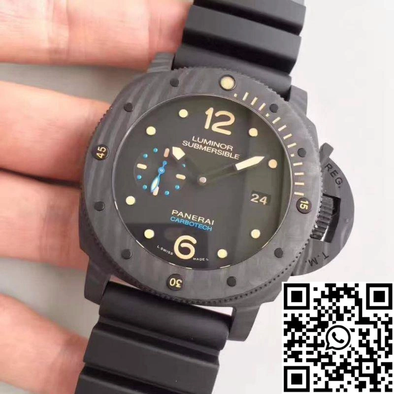 Lightweight Panerai Luminor Submersible 1950 PAM616 VS Factory V3 Black Dial 2235
