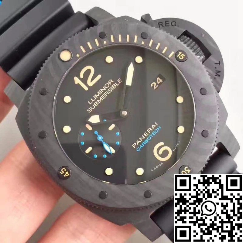 Lightweight Panerai Luminor Submersible 1950 PAM616 VS Factory V3 Black Dial 2235