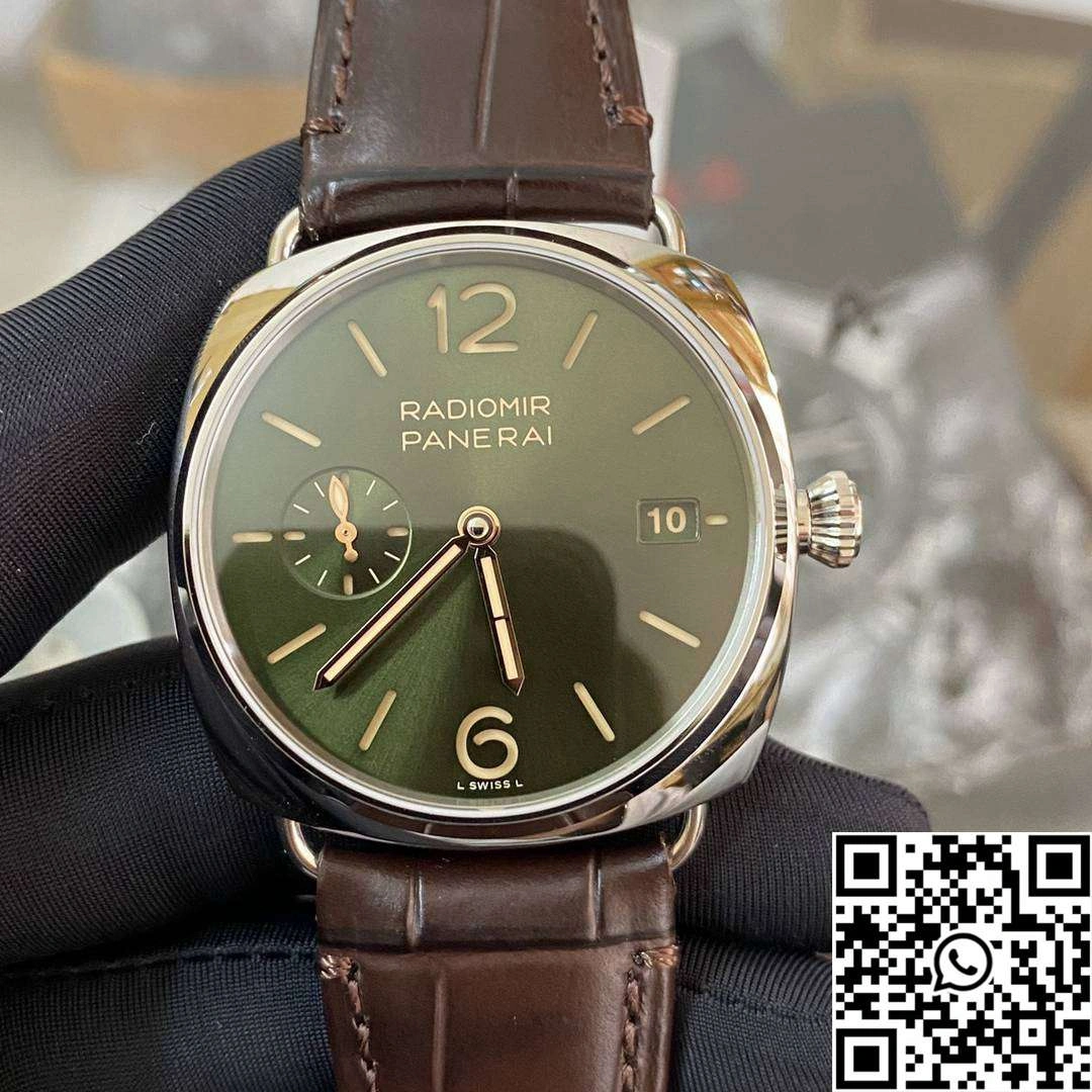 SmoothTexture Panerai Quaranta PAM01386 VS Factory Green Dial 2262