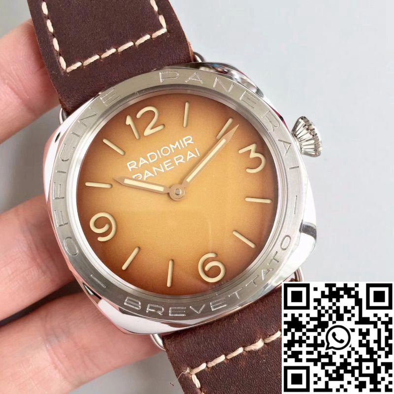 Panerai Radiomir 3 Days Acciaio Brevettato PAM687 ZF Factory Brown Dial Elegant 2277