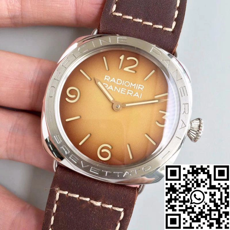 Panerai Radiomir 3 Days Acciaio Brevettato PAM687 ZF Factory Brown Dial Elegant 2277