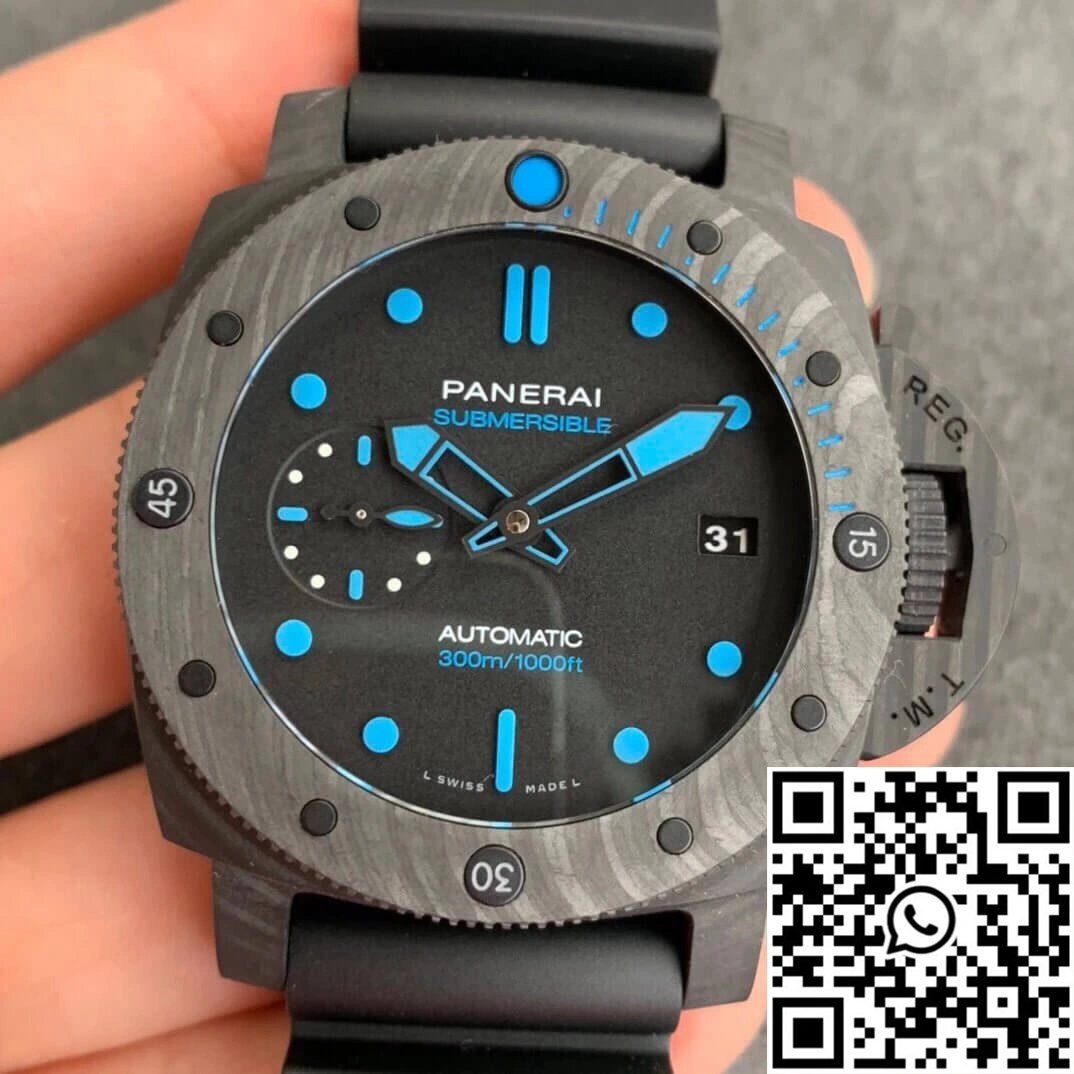 Stylish Panerai Submersible PAM00960 VS Factory Carbon Fiber Case 2260