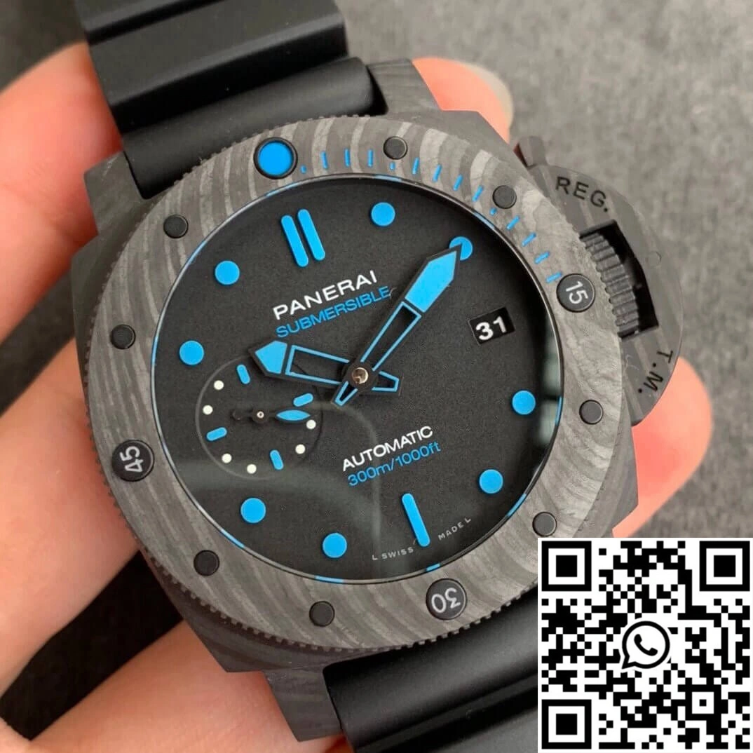 Stylish Panerai Submersible PAM00960 VS Factory Carbon Fiber Case 2260