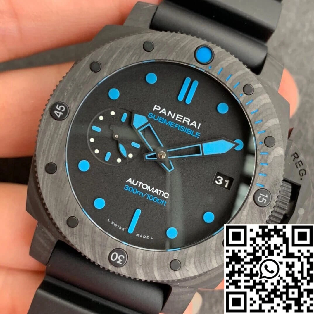 Stylish Panerai Submersible PAM00960 VS Factory Carbon Fiber Case 2260
