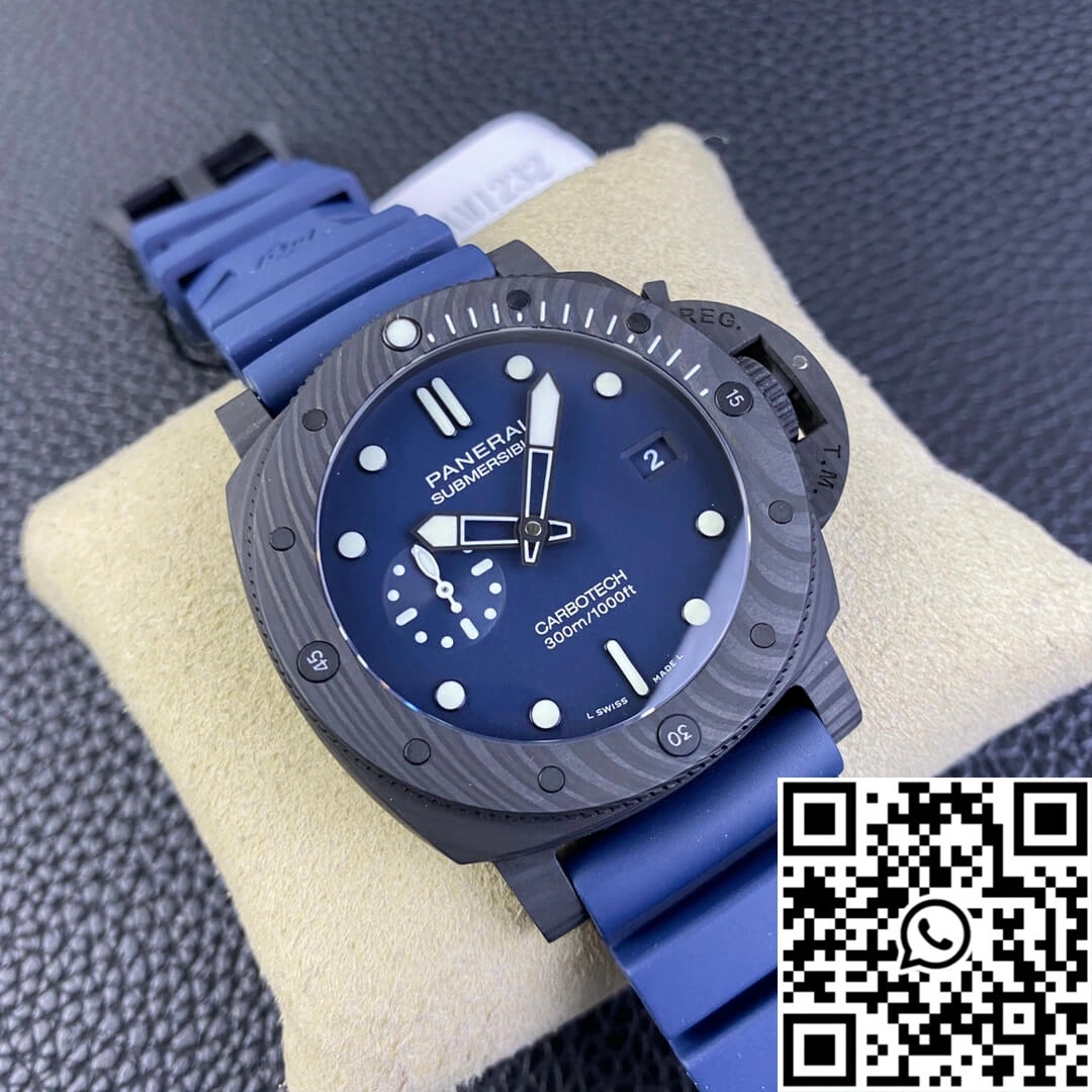 Durable Panerai Submersible PAM01232 VS Factory Carbon Fiber Case 2286