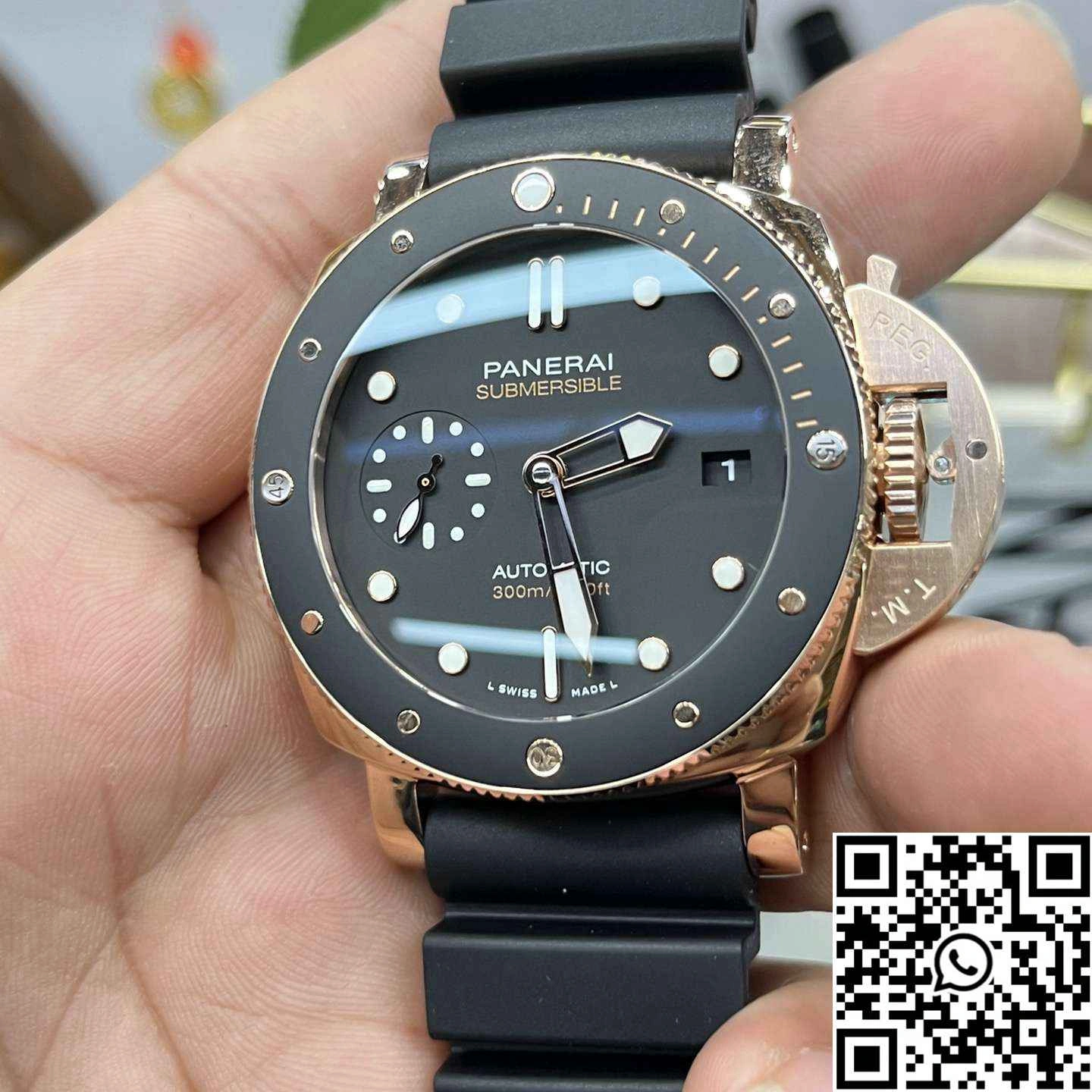 Panerai Submersible PAM02164 VS Factory Black Dial Resilient 2264