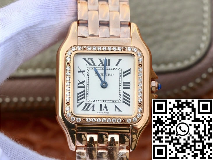 Attractive Panthere De Cartier WJPN0009 27MM 8848 Factory White Dial 1418