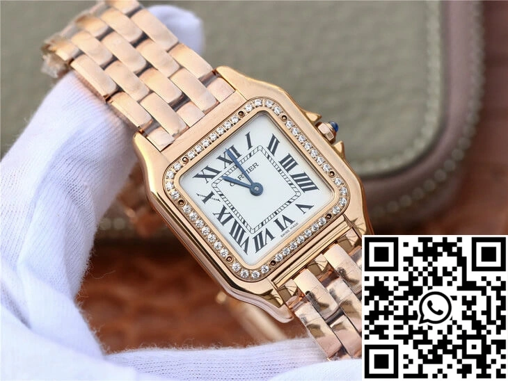 Attractive Panthere De Cartier WJPN0009 27MM 8848 Factory White Dial 1418