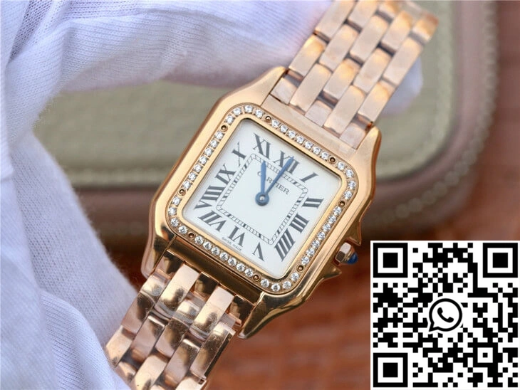 Attractive Panthere De Cartier WJPN0009 27MM 8848 Factory White Dial 1418