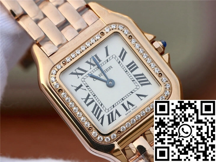 Attractive Panthere De Cartier WJPN0009 27MM 8848 Factory White Dial 1418