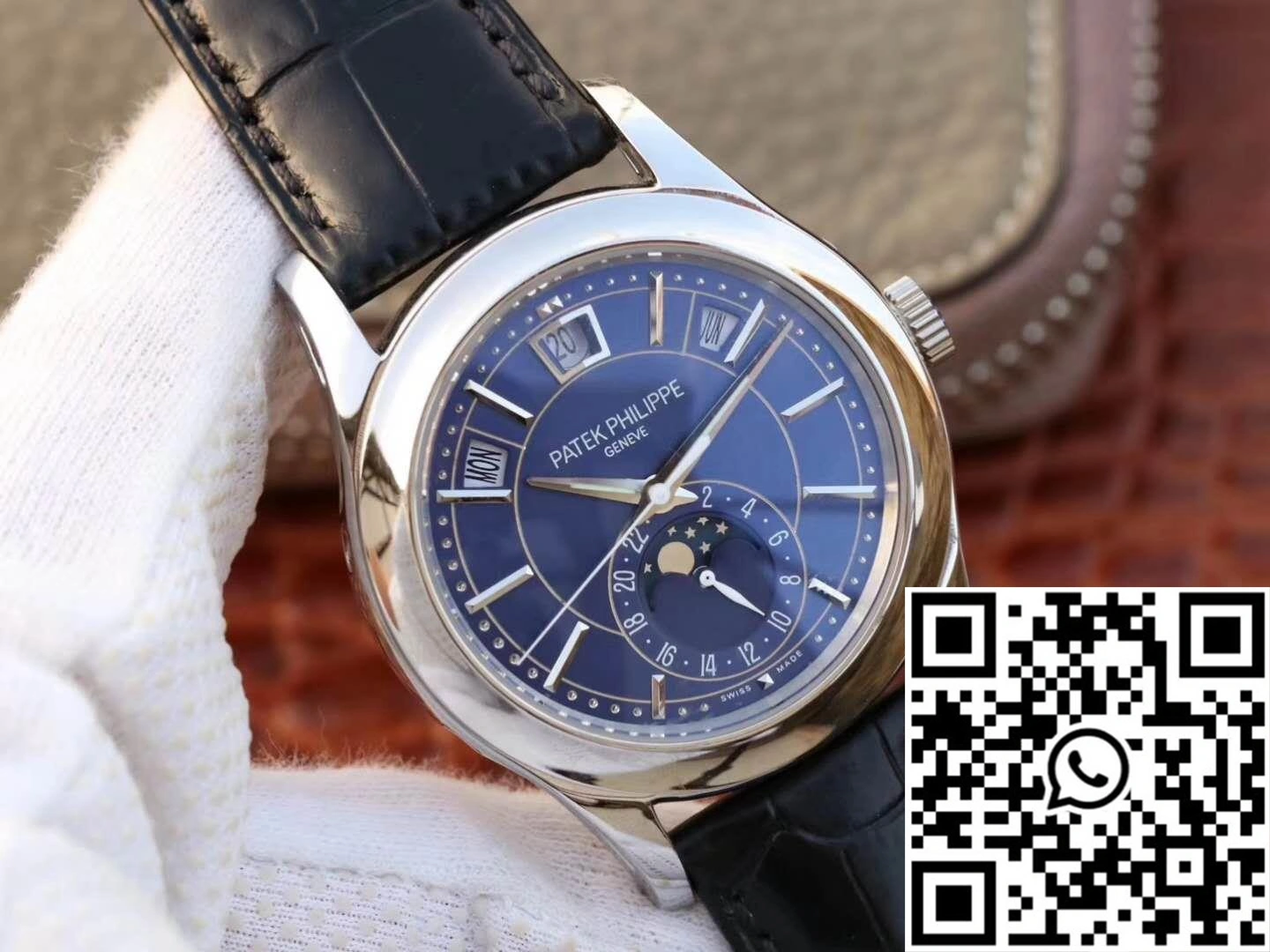 Patek Philippe Annual Calendar 5205G-013 Blue Dial Trendy 547