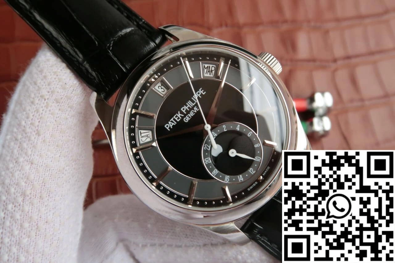 Patek Philippe Annual Calendar 5205R-001 KM Factory Black Dial Cowhide Strap TravelReady 557