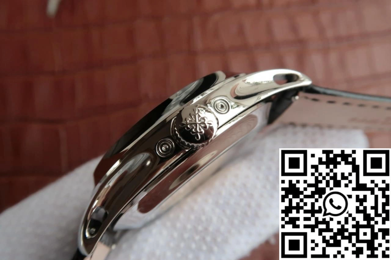 Patek Philippe Annual Calendar 5205R-001 KM Factory Black Dial Cowhide Strap TravelReady 557