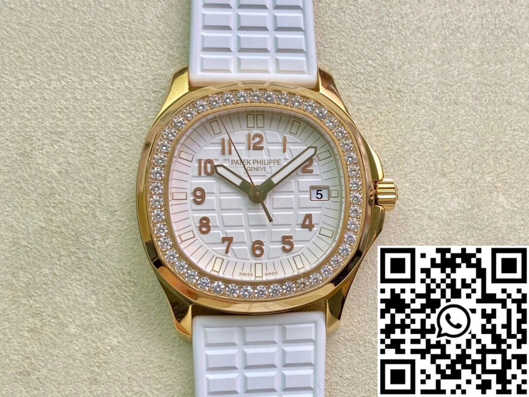Patek Philippe Aquanaut 5067A Quartz Ladies PPF Factory Yellow Gold Diamond-set Bezel ModernLook 481
