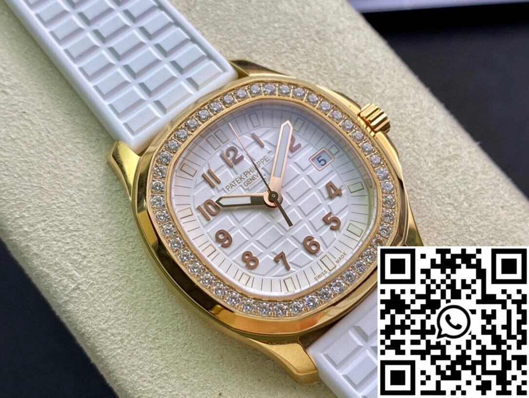 Patek Philippe Aquanaut 5067A Quartz Ladies PPF Factory Yellow Gold Diamond-set Bezel ModernLook 481