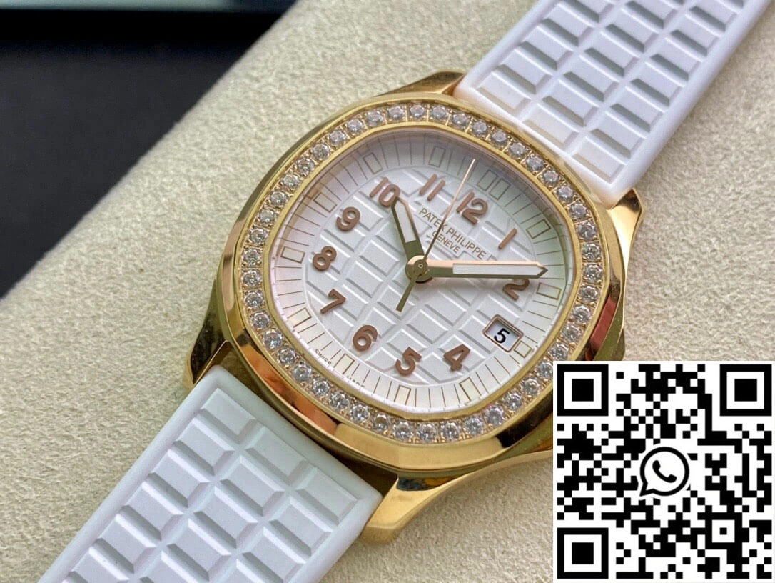 Patek Philippe Aquanaut 5067A Quartz Ladies PPF Factory Yellow Gold Diamond-set Bezel ModernLook 481
