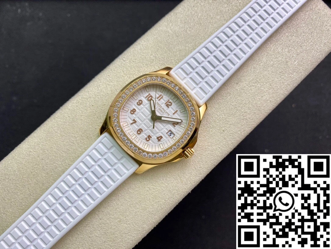 Patek Philippe Aquanaut 5067A Quartz Ladies PPF Factory Yellow Gold Diamond-set Bezel ModernLook 481
