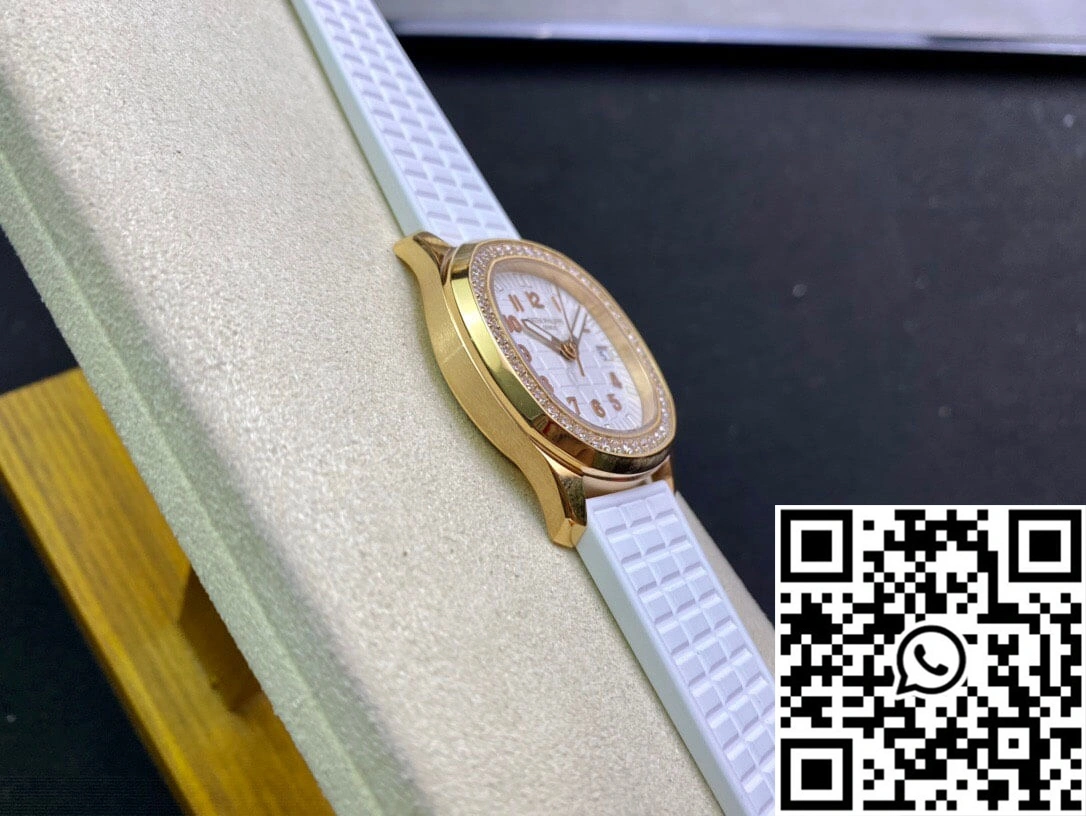 Patek Philippe Aquanaut 5067A Quartz Ladies PPF Factory Yellow Gold Diamond-set Bezel ModernLook 481