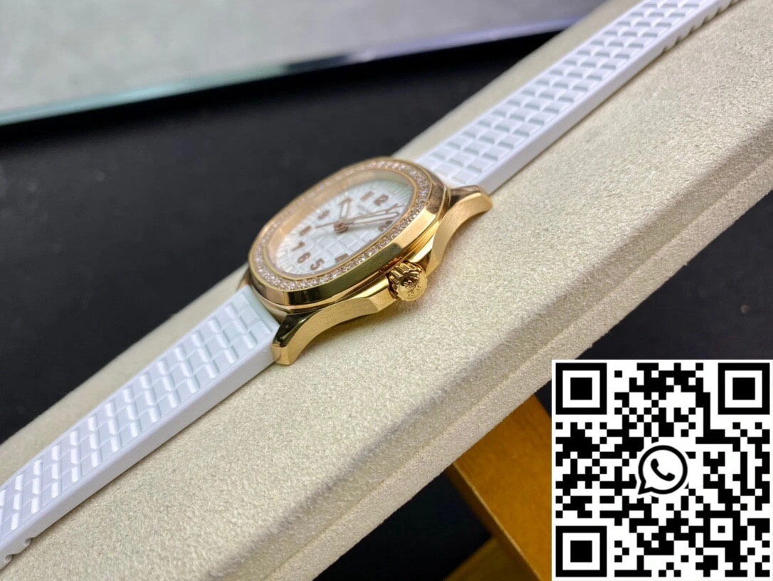 Patek Philippe Aquanaut 5067A Quartz Ladies PPF Factory Yellow Gold Diamond-set Bezel ModernLook 481