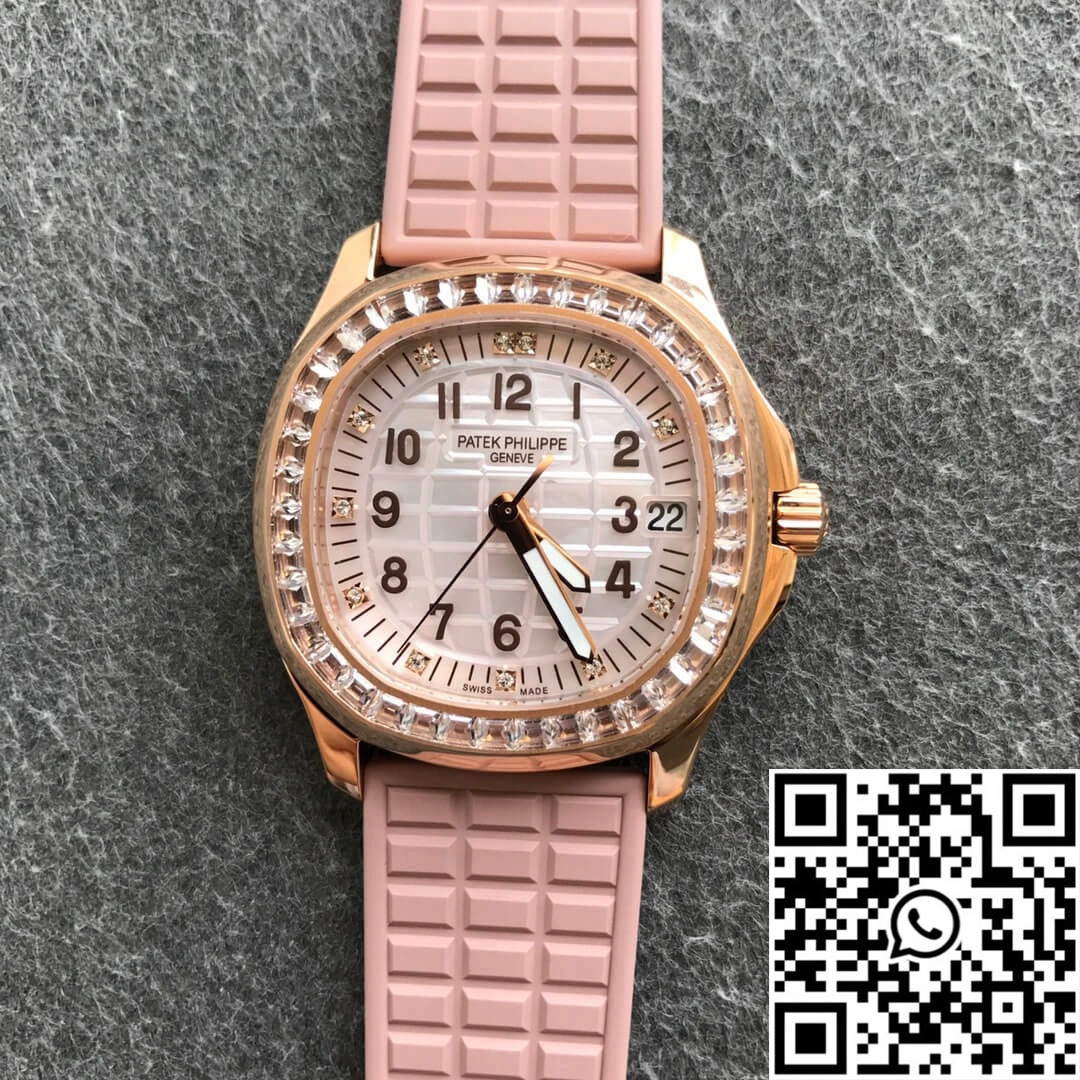 Stylish Patek Philippe Aquanaut 5072R-001 PPF Factory Rose Gold Mother Of Pearl Dial 478