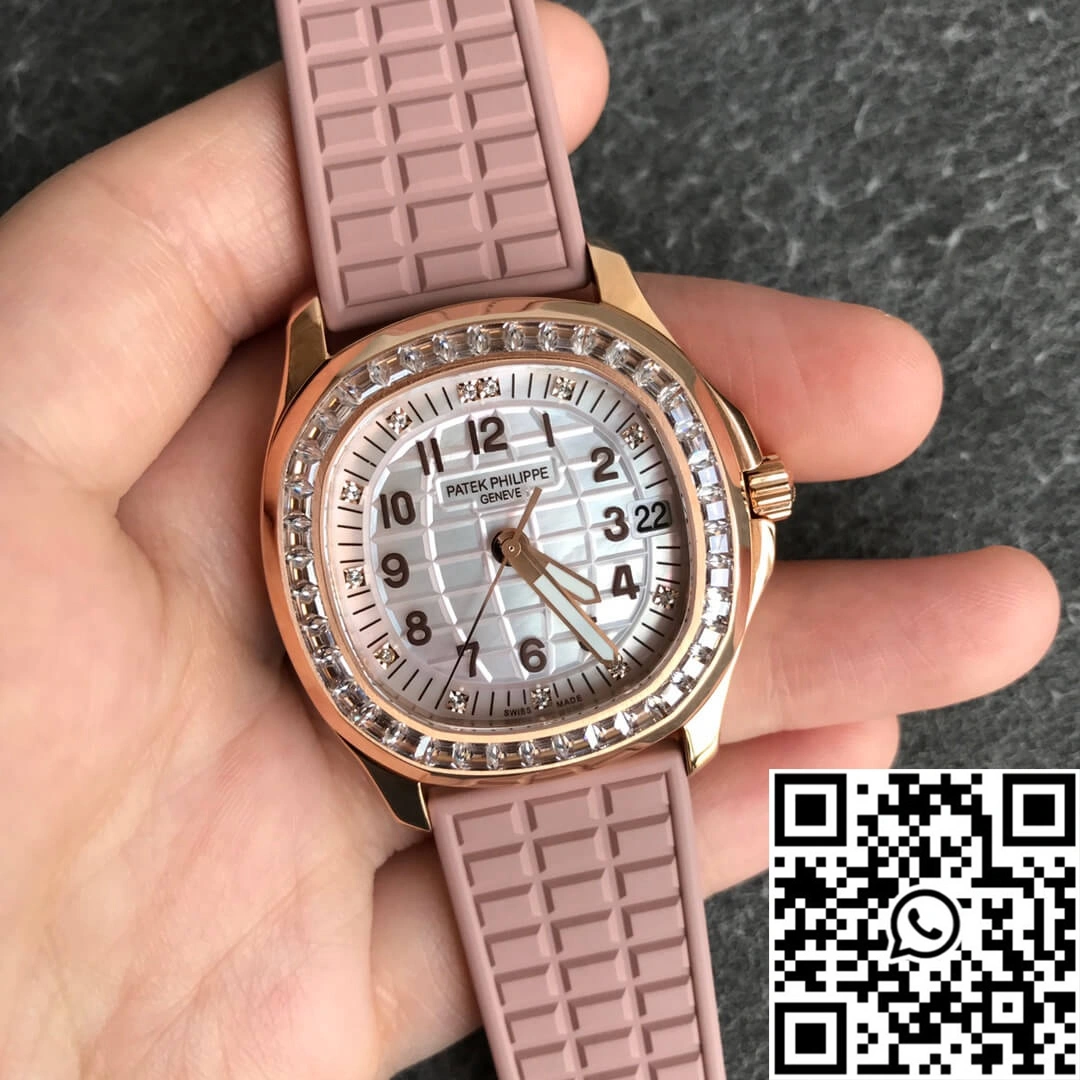 Stylish Patek Philippe Aquanaut 5072R-001 PPF Factory Rose Gold Mother Of Pearl Dial 478