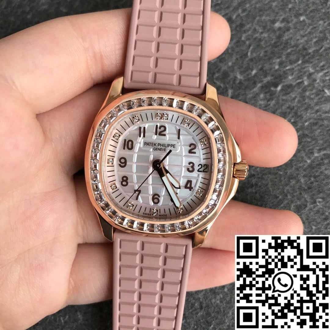 Stylish Patek Philippe Aquanaut 5072R-001 PPF Factory Rose Gold Mother Of Pearl Dial 478