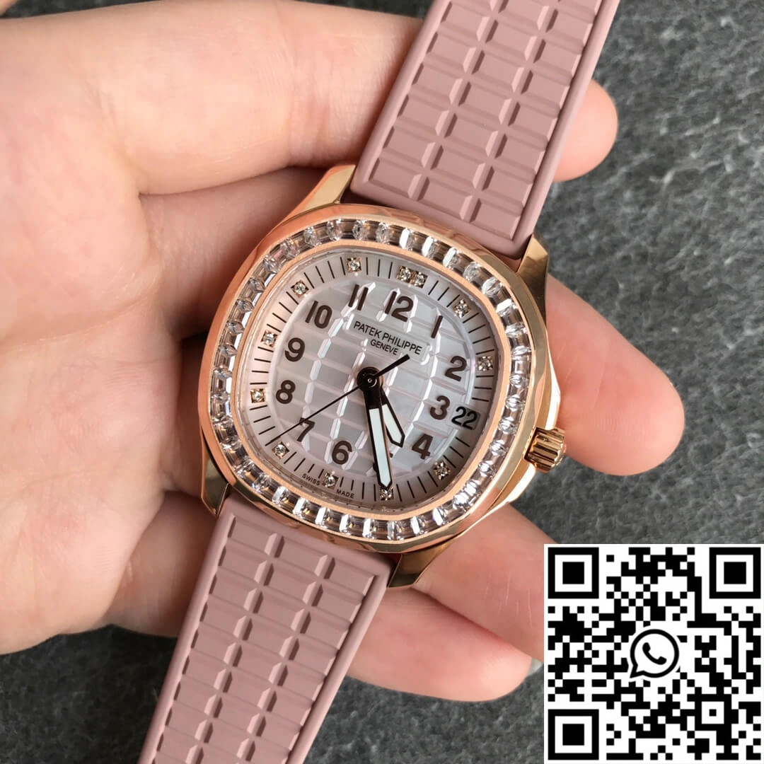 Stylish Patek Philippe Aquanaut 5072R-001 PPF Factory Rose Gold Mother Of Pearl Dial 478