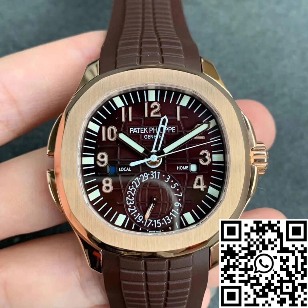 Breathable Patek Philippe Aquanaut 5164R-001 GR Factory Rose Gold Brown Dial 476