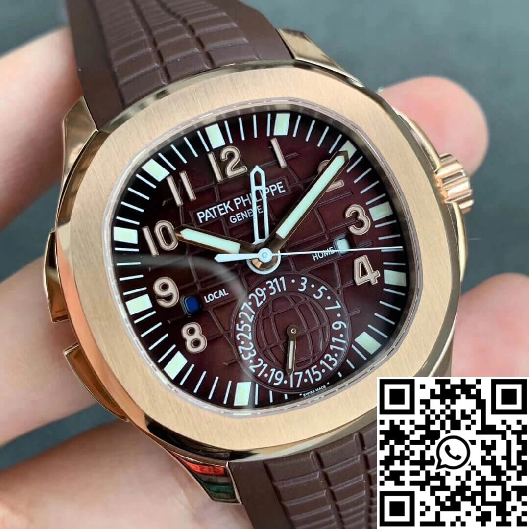 Breathable Patek Philippe Aquanaut 5164R-001 GR Factory Rose Gold Brown Dial 476