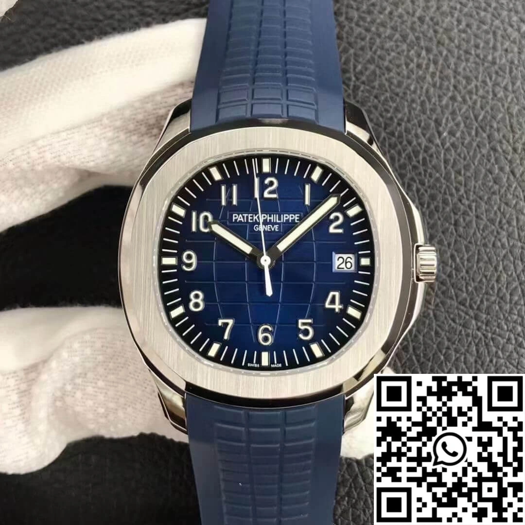 Patek Philippe Aquanaut 5168G-001 3K Factory Blue Strap FlexibleFit 492