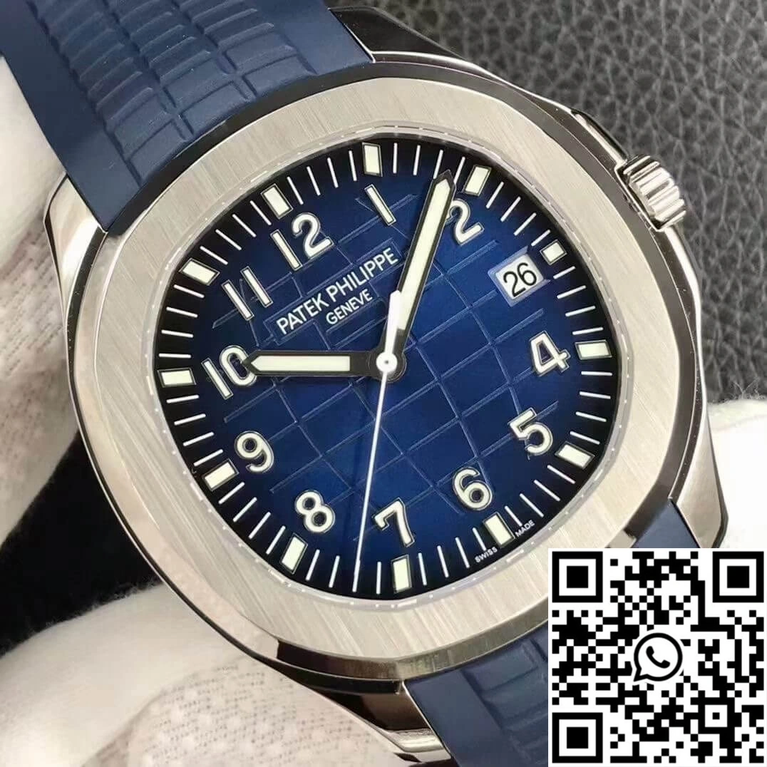 Patek Philippe Aquanaut 5168G-001 3K Factory Blue Strap FlexibleFit 492