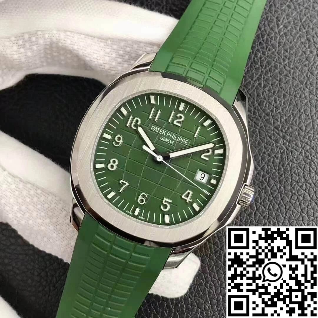 Packable Patek Philippe Aquanaut 5168G 3K Factory Green Strap 494