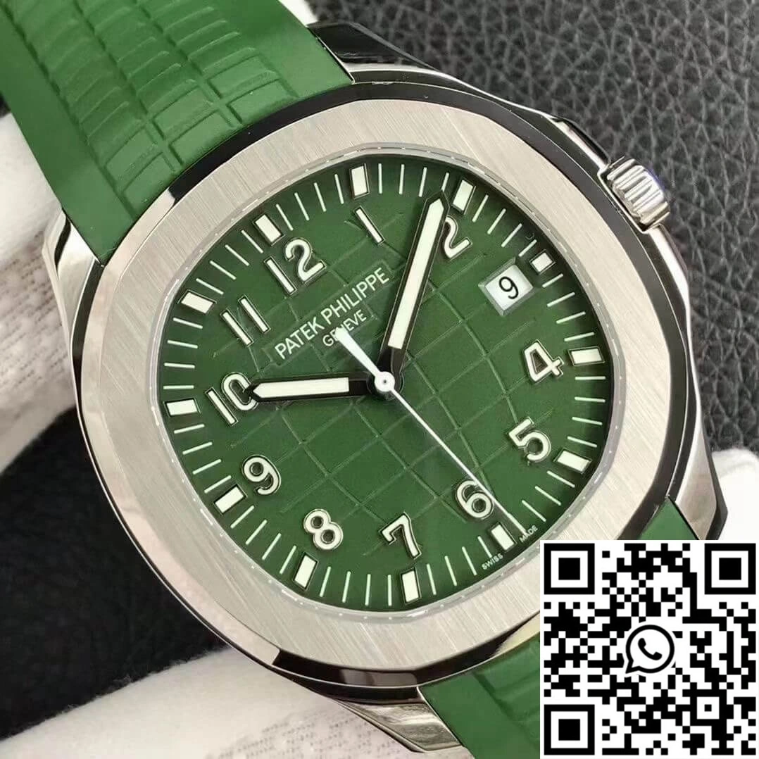 Packable Patek Philippe Aquanaut 5168G 3K Factory Green Strap 494